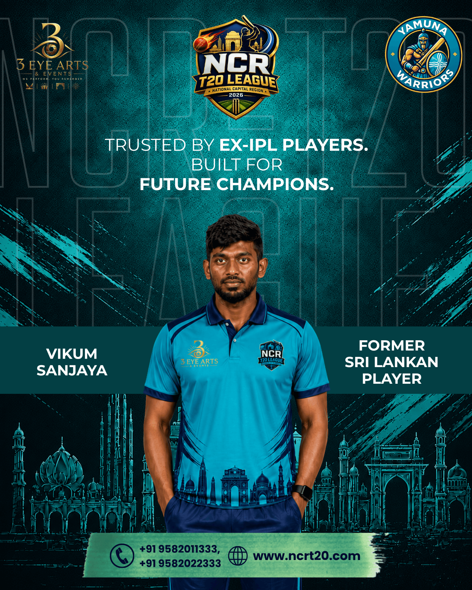 We’re excited to announce that Vikum Sanjaya will be participating in the NCR T20 League!